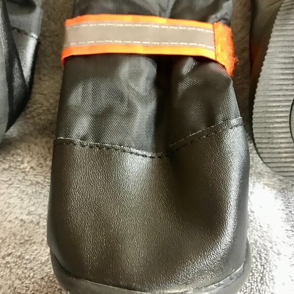 Dog Boots Rubber Non-Slippery Sole Double Clasp Light Reflective Stripes New - Picture 6 of 10